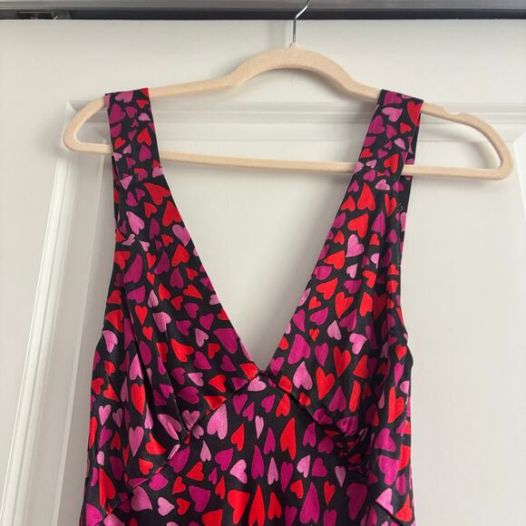 NWT Rumored Sunset Strip Slip Midi Dress S Love struck Valentines Old Hollywood - Picture 6 of 13